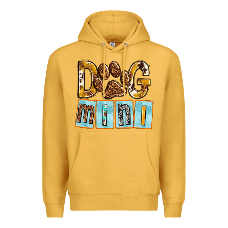 Dog Mini With Paw Premium Hoodie by texasbilliewilder | Teevron