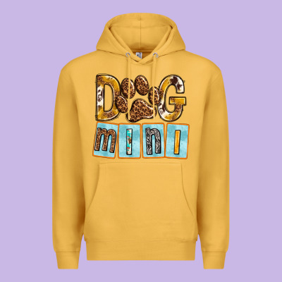 Dog Mini With Paw Premium Hoodie Designed By Texasbilliewilder