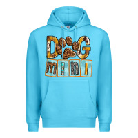 Ocean Blue Dog Mini with Paw Premium Hoodie - texasbilliewilder