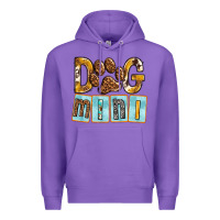 Purple Dog Mini with Paw Premium Hoodie - texasbilliewilder