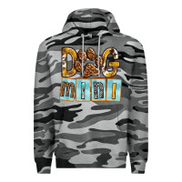 Slate Camo Dog Mini with Paw Premium Hoodie - texasbilliewilder