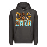 Smoke Dog Mini with Paw Premium Hoodie - texasbilliewilder