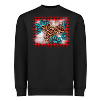 Black Christmas gemstone leopard background Heavyweight Sweatshirt - AdoDesignShop