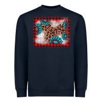 Navy Christmas gemstone leopard background Heavyweight Sweatshirt - AdoDesignShop