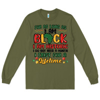 Army Green black history month malia Long Sleeve Tee - MaliasSmallBusiness