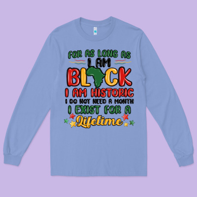 Black History Month Malia Long Sleeve Tee Designed By Maliassmallbusiness