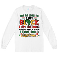 White black history month malia Long Sleeve Tee - MaliasSmallBusiness