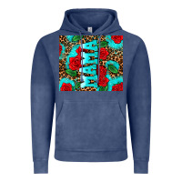 Vintage Denim rose leopard mama Vintage Hoodie - AdoDesignShop