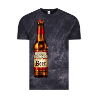 Cloud Black red beer bottle Vintage Tee - AdoDesignShop