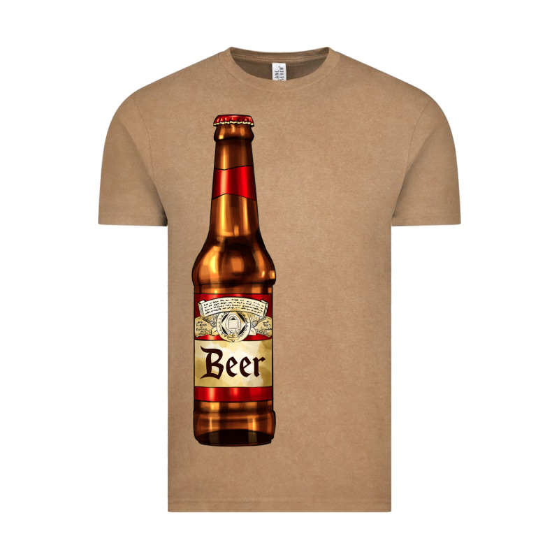 Red Beer Bottle Vintage Tee by AdoDesignShop | Teevron