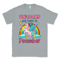Heather Grey unicorns are born in december Classic Tee - Jasminsmagicworld