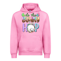 Fuchsia Pink Do the bunny hop Easter Day Urban Hoodie - HowdyJamesFarm