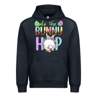 Navy Do the bunny hop Easter Day Urban Hoodie - HowdyJamesFarm