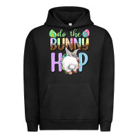 Pigment Black Do the bunny hop Easter Day Urban Hoodie - HowdyJamesFarm