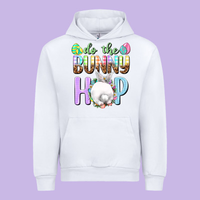 Do The Bunny Hop Easter Day Urban Hoodie Designed By Howdyjamesfarm
