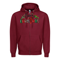 Burgundy faith cross merry christmas Zipper Hoodie - MaliasSmallBusiness