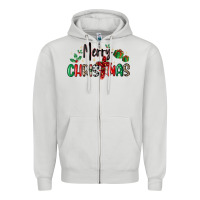 Dove Grey faith cross merry christmas Zipper Hoodie - MaliasSmallBusiness