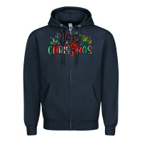 Navy faith cross merry christmas Zipper Hoodie - MaliasSmallBusiness