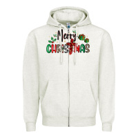 Oatmeal Heather faith cross merry christmas Zipper Hoodie - MaliasSmallBusiness