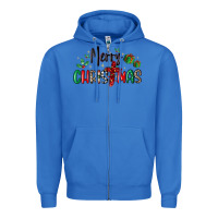 True Royal faith cross merry christmas Zipper Hoodie - MaliasSmallBusiness