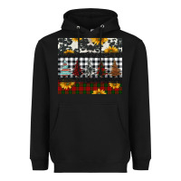 Black christmas trees and sunflowers Heavyweight Hoodie - Jasminsmagicworld
