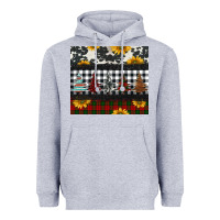 Heather Grey christmas trees and sunflowers Heavyweight Hoodie - Jasminsmagicworld