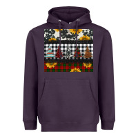 Plum christmas trees and sunflowers Heavyweight Hoodie - Jasminsmagicworld