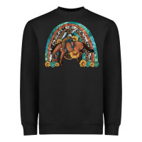 Black bucking bronco rodeo rainbow Heavyweight Sweatshirt - Artiststas