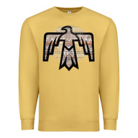 Antique Gold Western Light Aztec Thunderbird Premium Sweatshirt - Bettercallsaul