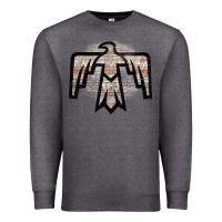 Charcoal Heather Western Light Aztec Thunderbird Premium Sweatshirt - Bettercallsaul
