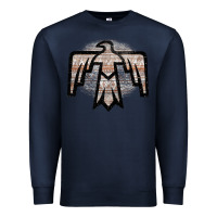 Navy Western Light Aztec Thunderbird Premium Sweatshirt - Bettercallsaul