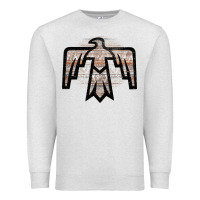 Oatmeal Heather Western Light Aztec Thunderbird Premium Sweatshirt - Bettercallsaul