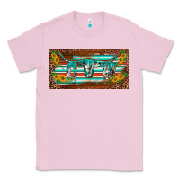 Bubblegum Pink western howdy cowgirl leopard serape   license plate template Classic Tee - BarkalooDesign