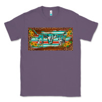 Lavender western howdy cowgirl leopard serape   license plate template Classic Tee - BarkalooDesign