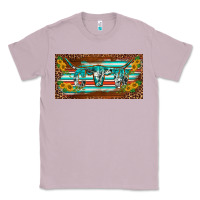 Lilac western howdy cowgirl leopard serape   license plate template Classic Tee - BarkalooDesign