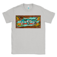 Moon Dust western howdy cowgirl leopard serape   license plate template Classic Tee - BarkalooDesign
