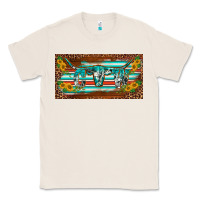 Natural western howdy cowgirl leopard serape   license plate template Classic Tee - BarkalooDesign