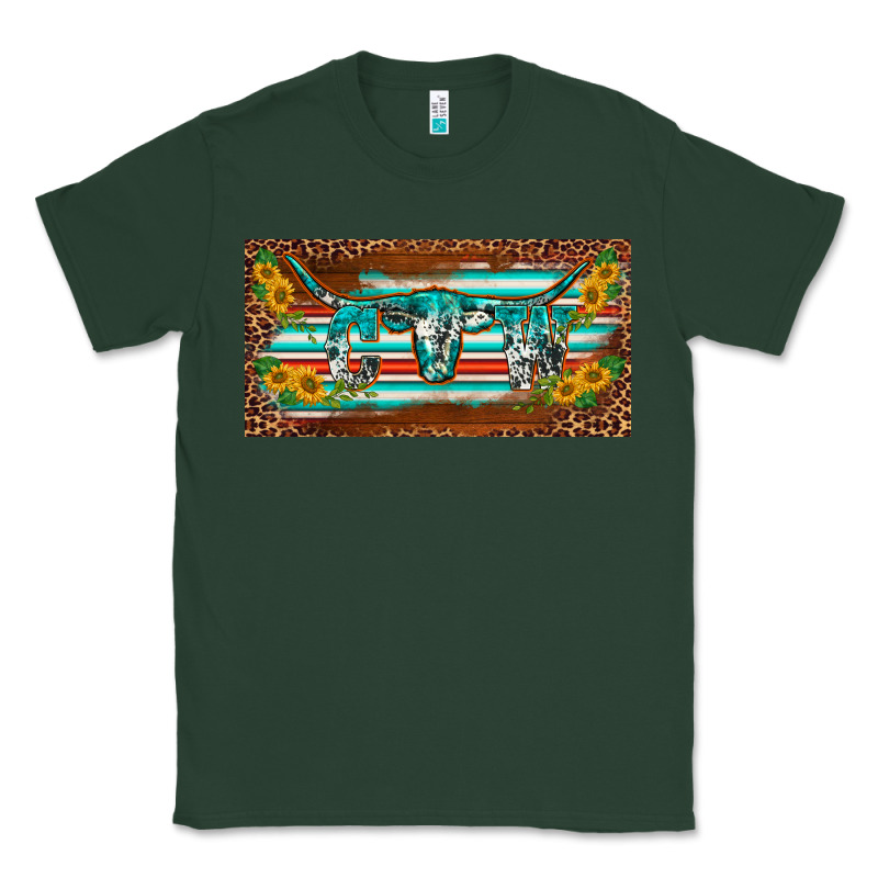 Western Howdy Cowgirl Leopard Serape   License Plate Template Classic Tee by BarkalooDesign | Teevron