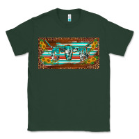 Sports Green western howdy cowgirl leopard serape   license plate template Classic Tee - BarkalooDesign