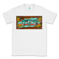 White western howdy cowgirl leopard serape   license plate template Classic Tee - BarkalooDesign