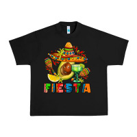 Black fıesta with avocado and sombrero Urban Heavy Tee - AdoDesignShop