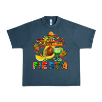 Midnight Navy fıesta with avocado and sombrero Urban Heavy Tee - AdoDesignShop