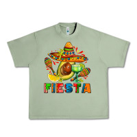 Oil Green fıesta with avocado and sombrero Urban Heavy Tee - AdoDesignShop