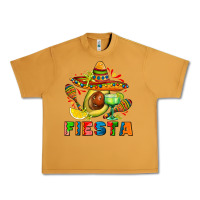 Fıesta With Avocado And Sombrero Urban Heavy Tee | Teevron