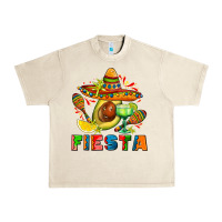 Sandshell fıesta with avocado and sombrero Urban Heavy Tee - AdoDesignShop