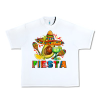 White fıesta with avocado and sombrero Urban Heavy Tee - AdoDesignShop