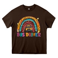 Chocolate Brown bus driver Heavy Core Tee - texasbilliewilder