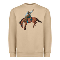 Mushroom bucking bronco cowboy rodeo Heavyweight Sweatshirt - Artiststas