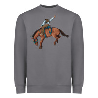 Storm bucking bronco cowboy rodeo Heavyweight Sweatshirt - Artiststas
