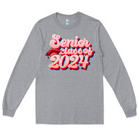 Heather Grey senior class of 2024 Long Sleeve Tee - JahusDesignShop